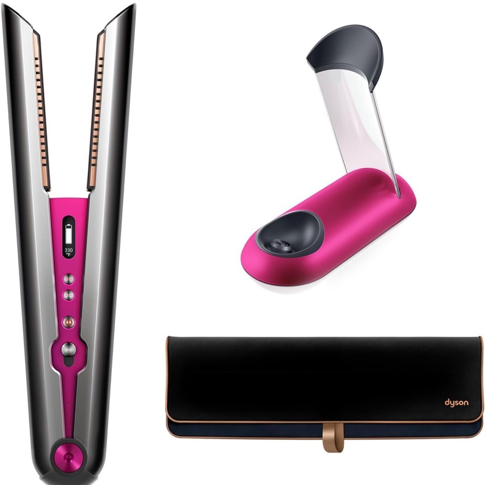 Brand New Dyson Corrale Hair Straightener Nickel/Fuchsia